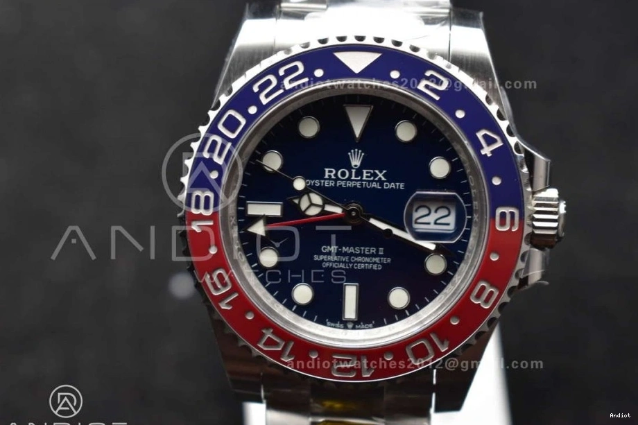 on Gold Weight BLRO Bracelet Dial Gain GMT Black VR3285 126719 Oyster CHS Best Factory Edition Master II 1:1 1109